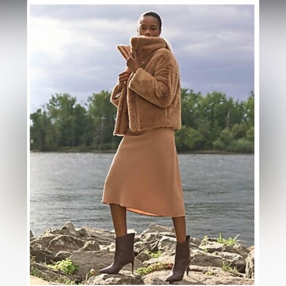 Express High-waisted Midi Slip Skirt - Picture 1 of 4